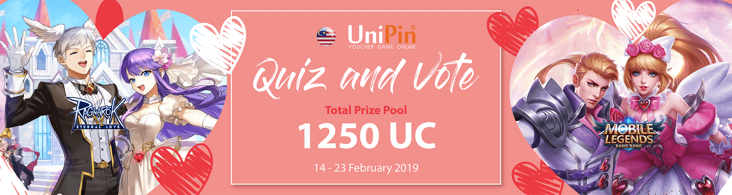 Quiz and Vote Valentine Edition with UniPin MY